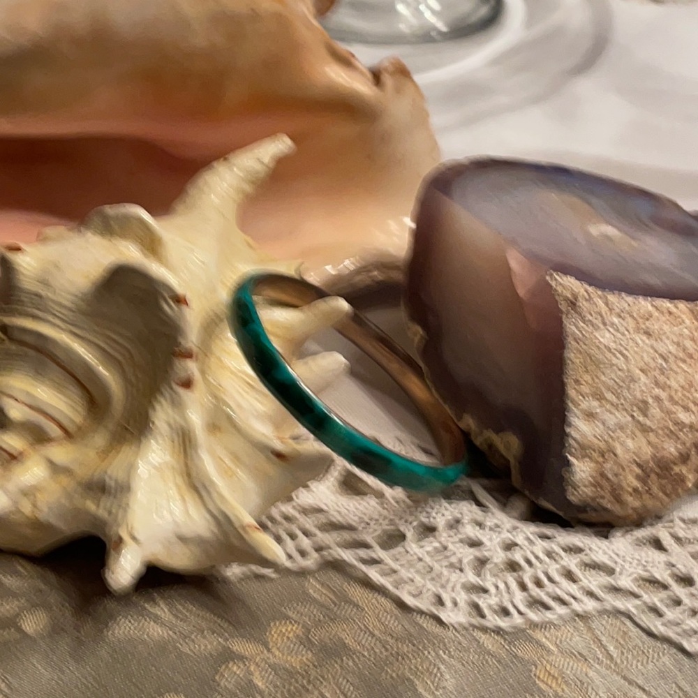 Malachite Bangle Bracelet - Picture 2 of 3